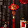 Nudo Chino Año Nuevo de la Cabra con el Carácter '' Decoraciones de Año Nuevo 2027 Adornos Colgantes Festivos para el Festival de Primavera Sala de Estar Decoración del Hogar Venta al por Mayor