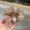 Accesorios para el Cabello Estilo Coreano Simple Malla Tricolor Perla Goma para el Cabello de Alta Gama Versátil Alta Elasticidad Duradera Goma para el Cabello de Alta Elasticidad para Mujeres