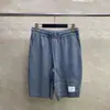Tb Directo de Fábrica Verano Nuevo Jacquard Oscuro de Cuatro Rayas Pantalones Cortos de Punto Unisex Casual Cómodos Versátiles