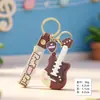 Llavero creativo de violonchelo en colores macaron, pequeño colgante para bolsos de niñas, accesorios culturales y creativos, pequeños artículos para regalo