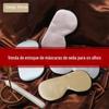 16 Mmi Máscara de seda dupla face para os olhos Fivela japonesa Mulberry Máscara para os olhos de seda Fivela ajustável Máscara para os olhos respirável para dormir