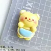 Anillo de paleta de dibujos animados oso accesorios de resina pegamento crema diy accesorios para el cabello cuerda para el cabello colgante funda para teléfono móvil decoración de belleza
