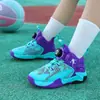 2026 Zapatos de Baloncesto para Niños con Botón Giratorio Niños Medianos y Grandes Combate Real Zapatos Deportivos para Niños Venta al por Mayor Verano Envío Transfronterizo