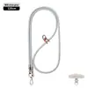 Cordón de Teléfono Móvil de Gama Alta Correa Resistente de 6 mm para Cuello Cruzado Ajustable Exterior Anti-Pérdida Exquisita Cuerda Tejida para Muñeca