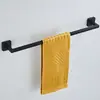 Juego de Barra de Toalla Negra Nuevo Acero Inoxidable Estante de Toallas para el Hogar Colgante de Baño Colgante de Ferretería para Baño