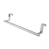 Suporte de toalhas de aço inoxidável multiuso para porta de armário, tipo rack de pano, suporte de cabide de cozinha de mastro único