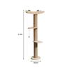 Poste trepador para gatos de pie con ventosas transfronterizo, Árbol para gatos tipo cápsula espacial, Rascador para gatos, Plataforma de escalada para gatos de madera maciza, Muebles para gatos