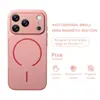 Nuevo modelo adecuado para la funda del teléfono Apple 17 Pro, funda protectora V-pattern magnética de cuero PU para iPhone 17, cobertura total anti-caídas