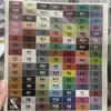 Pegatinas de muestra de color para arte con cuentas, 295 tarjetas de muestra de color, clasificación de colores para arte con cuentas, etiquetas adhesivas, almacenamiento de pegatinas, tabla de colores