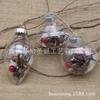 Escena creativa DIY con luz regalo bola transparente regalo de vacaciones accesorios para fotografía árbol de Navidad colgante pequeño comercio exterior