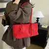 26 bolso tote de gamuza estilo Ins de alta gama, pequeño, fresco, de moda, versátil para el día a día, de un solo hombro, para llevar debajo del brazo, para mujer