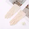 Guantes de Encaje y Seda Patchwork Fana Protección Solar Cómodos Transpirables 1279