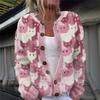 Nuevo Transfronterizo 2026 Aliexpress Cardigan Impreso Digital 3D Chaqueta de Punto Suéter de Imitación Ropa para Mujer Amazon Comercio Exterior