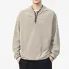 Ropa para Hombre Fengshe / 2026 Primavera y Otoño Nuevo Patrón de Ola Retro Americano Camiseta de Manga Larga Sudadera Holgada de Cuello Redondo para Hombre