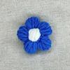Lindo y Dulce Flor Puff Hecha a Mano Lana Crochet Pequeño Broche de Flor Flor Decorativa para Ropa Decoración para Bufanda Sombrero