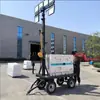 Sistema de Iluminación Móvil Montado en Remolque con un Radio de Iluminación Largo, Cabezal de Luz Ajustable en Múltiples Ángulos y Vehículo de Iluminación con Elevador Móvil
