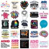 50 pegatinas para TDAH, cognición psicológica, lemas creativos en inglés, pegatinas para cuaderno al por mayor transfronterizo
