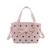 Bolso pequeño de lunares, bolso cruzado de nicho estilo coreano, bolso de mano de moda nuevo, artículos de cuero, bolso elegante para el día a día, bolso de hombro