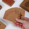 Cartas de Baralho Criativas de Papel Kraft Personalizadas para Promoção de Empresas Presentes Tabuleiro de Jogo Poker Fosco Espessado Atacado Personalização