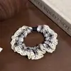 Mascarilla Facial Suave y Cómoda con Volantes de Encaje Estilo Coreano Seda de Hielo Scrunchie Pequeño Accesorio para el Cabello de Cola de Caballo Simple de Moda Modelo Nuevo