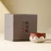 Taza de Té Pequeña de Arcilla Roja Arena Púrpura Plateada Hecha en Fábrica, Taza Maestra de Cerámica, Taza Personal para Cata de Té, Juego de Té Kung Fu, Taza Luohan
