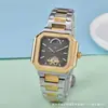 2025 Atravessando Fronteiras Aliexpress Fornecimento de Relógio Mecânico Masculino Estilo Casual Quadrado Moda Baida Watch Dropshipping