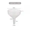 Embudo de Plástico Grueso de Gran Calibre para Uso Doméstico con Cuello Largo para Cocina, Vino, Destilador de Alcohol, Lata de Aceite, Dispensador de Aceite Modelo Nuevo 2026