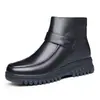 Sapatos Femininos Laoren tou Outono/Inverno Botas de Cano Curto Femininas com Pelúcia Interna Solado Plano Solado Macio Sapatos de Algodão para Mãe Espessados com Pelúcia J2277107M