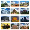 Imanes de Refrigerador de Vidrio Escénico de Handan: Parque Congtai, Montaña Xiangtang, Grutas, Gran Cañón, Lago Jingniang, Souvenirs Turísticos de Guangfu