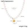 Collar Pulsera de Cuentas Ou McCabalok para Mujer Lujo Ligero Bola Pequeña Colgante de Acero de Titanio Gargantilla Traje Dulce