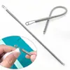 Enhebrador de Cordón de Resorte Multiusos Flexible Herramienta para Enhebrar Bandas Elásticas Enhebrador de Cordón para Cintura de Pantalones Enhebrador de Ojal Pinza
