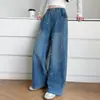 Calças para meninas, nova coleção primavera/outono 2026, jeans de brim de primavera para meninas, jeans de brim bordado com pérolas de outono para meninas mais velhas, transfronteiriço