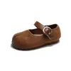 Sapatos de Princesa para Meninas 2026 Novidades de Outono Sapatos Pequenos de Couro para Crianças Mocassins com Solado Macio Sapatos Rasos Estilosos para Meninas