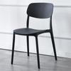 Silla de Plástico Silla Simple con Respaldo Esquina de Tienda de Té con Leche Nórdico Moderno Escritorio Hogar Restaurante Europeo Sala de Reuniones
