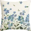 Fronha Moderna Minimalista de Planta e Flor Capa de Almofada para Sala de Estar Sofá Cama Cabeceira Linho Amazon Home