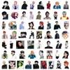 55 nuevas pegatinas de grafiti de la estrella masculina G-Dragon Quan Zhilong para equipaje, tazas, patinetes