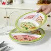 Plato Compartimentado Ligero Transfronterizo para Niños y Adultos, Plato de Desayuno para Uso Doméstico, Plato Dividido 211, Plato para Comer Saludable