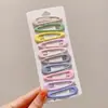 Presilhas coloridas laterais para franja de crianças, estilo coreano fofo, presilhas de cabelo de alta qualidade e requintadas, presilhas para bebê estilo dopamina que não danificam o cabelo