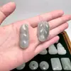 Colgante de Jade Verde Tianshan de Xinjiang con Diseños Florales, Piedra de Jade Verde Tianshan, Colgante Ruyi de Doble Cara, Hebilla de Paz, Suministro para Transmisión en Vivo