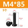 Tornillos M2M3M4M5M6M8 Negros de Acero Inoxidable 304, Tornillos de Cabeza Redonda Phillips, Tornillos para Máquina de Cabeza Plana Zincados Negros