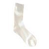 Calcetines Blancos Holgados para Mujer, Delgados y Transpirables, Hechos de Algodón Puro, Sin Costuras, Estilo Coreano, Calcetines de Media Pantorrilla, Adecuados para Combinar con Zapatos Pequeños de Cuero, Calcetines Largos para Otoño