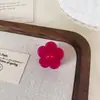 Clip de pinza mini de color gelatina con textura de alta calidad, clip para el pelo floral estilo Ins fresco, clip versátil para flequillo de niña, clip para mechones sueltos