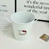 KT Gatito Hierro Forjado Original Lindo Portalápices Dormitorio Estudiante Organizador de Escritorio Portalápices para Brochas de Maquillaje Adorno Decorativo