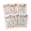 Paquete de Pegatinas de Transferencia Serie Bosque de Flores Momo - Pegatinas de Etiquetas Estilo Bosque Artístico, Material de Pegatinas Decorativas para Diario Impermeables