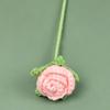 Arreglo de Flores de Rosa de Hilo Tejido a Mano Individual Decoración Flor Artificial Regalo para el Día de la Madre Ramo Venta al por Mayor