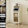 Aparador contra la pared armario de almacenamiento integrado estilo mediados de siglo armario de cocina sala de estar almacenamiento exhibición aparador de madera maciza mueble para té