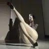 Medias sexys de encaje con liguero, lencería de una pieza, medias negras y blancas, pantimedias para la noche sin quitar, medias largas