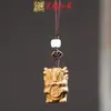 Vários Estilos de Correntes para Celular de Sândalo, Pau-Rosa e Sândalo Verde Esculpidos com Personagens Fofos e Animais, Correntes para Celular Estilo Casal, Chaveiros
