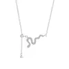 Collar Super Brillante Totalmente de Pedrería Plata de Ley S999 Sensación Moderna Lujo Ligero Cadena para Clavícula con Borla de Nicho Plata para Pies