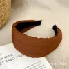 Faixa de Cabeça Outono e Inverno para Mulheres, Faixa de Cabeça de Aba Larga para Lavar o Rosto, Coque de Cabelo Retrô com Topo Alto, Acessório de Cabeça de Luxo Acessível para Uso Externo